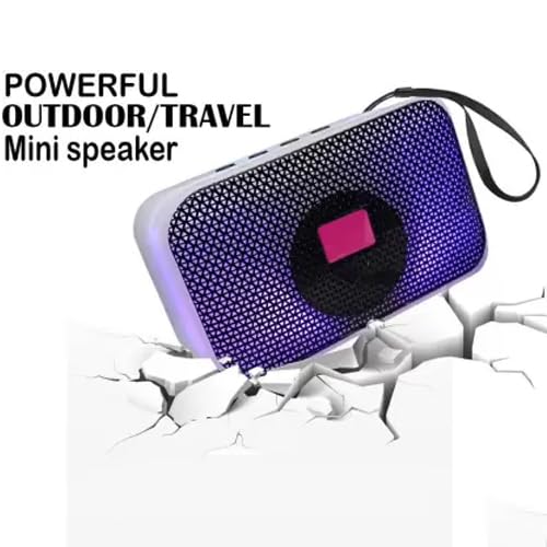 Immerse yourself in dynamic sound and colorful lighting with the Super Bass Wireless Portable Speaker. Includes USB port.
