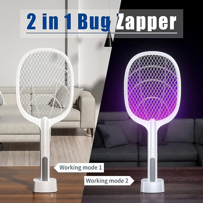 Mosquito Racket Bat with UV Light Lamp Handheld Bug Zapper