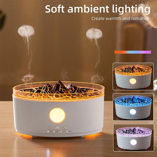 Volcano Flame Humidifier, Aroma Diffuser Air Humidifier Customize your home