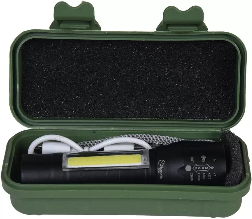Stay prepared with the Rechargeable USB Pocket Torch Light, a portable lighting solution for any situation.