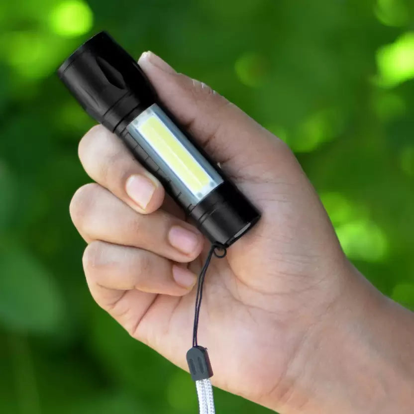 Illuminate your way with the Rechargeable USB Pocket Torch Light, perfect for on-the-go lighting needs.